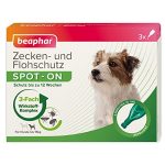 beaphar Zecken- und Flohschutz Spot-ON 3x1ml, für kleine Hunde (bis 15kg)
