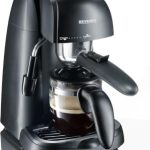 SEVERIN Espressomaschine, kleine Kaffeemaschine, bis zu 2 Tassen Espresso | Mit Milchschäumer für Kaffee-Milch-Spezialitäten, ideal für Singles, auch für Filterkaffee geeignet, schwarz, 5978