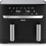 Tefal Dual Easy Fry Heißluftfritteuse 8,3 L mit 2 Kammern