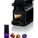 NESPRESSO DE’LONGHI Inissia Schwarz Original Kapselmaschine EN80.B | Kaffeemaschine, kompaktes Design, 25 Sek. Aufheizzeit, 2 Tassengrößen, automatische Abschaltung, 19 Bar Druck