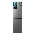 Hisense RB327N4AD2 Kühl-Gefrierkombination/NoFrostPlus/Multiflow 360°/ Flaschenhalter/HolidayMode/FreshZone/ 256L (171+85)/ Essential/BxHxT: 55×182,4×55,7cm/ Silber [Energieklasse D]
