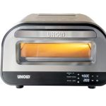 Unold Pizzaofen LUIGI | Elektrisch aus rostfreiem Edelstahl mit Pizzastein mit bis zu 450°C, nur ca. 2 Minuten Backzeit, energiesparend, 1.700 Watt