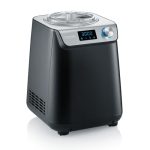 Severin Eismaschine mit Kompressor, Joghurtbereiter, Ice Cream Maker | Softeismaschine, Ice Maker Machine, Eisbehälter für selbstgemachtes Eis, Speiseeis, Sorbet, Frozen Joghurt, Edelstahl, 7407