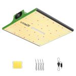 VIPARSPECTRA P600 LED Grow Lampe, Pflanzenlampe Led Dimmbares Vollspektrum | Pflanzenlampen LED Grow Light Dimmen 0%-100% für Gewächshaus Zimmerpflanzen Sämling Gemüse Blüte für Growzelt 60x60cm 40x40cm