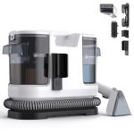 Lubluelu Nasssauger Polsterreiniger Gerät 22kPa 600W Waschsauger Schneeweiß
