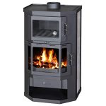 Kaminofen mit Backfach+Herdplatte Victoria Taro F schwarz – 9,51 kW