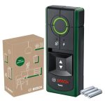 Bosch Leitungssuchgerät Truvo der 2. Generation | einfache Ein-Knopf-Bedienung, einfaches Orten von stromführenden Kabeln und Metallobjekten, Wandscanner bis 70 mm