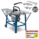 Scheppach Tischkreissäge TS310 | 400V Anschluss | 2800W Leistung | Sägeblatt Ø315mm | Schnitthöhe 83 mm | mit Tischverbreiterung, 2. Sägeblatt, Führungsschiene & Schiebeschlitten | schwenkbar bis 45°