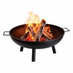 Montafox Feuerschale Feuerstelle Lagerfeuer Ø 58 cm Metall Garten Terrasse