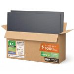 Die besten Photovoltaik-Module Solarway 500W Solarpanel Full Black Bifazial Glas/Glas PV Panel mit positiver Leistungstoleranz von 0-5 Watt, n-type, geeignet für Balkonkraftwerk (500W, 2 Panels)