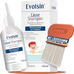 Evolsin® Läuseshampoo & Läusekamm 120ml für Erwachsene & Kinder ab 6 Mon.