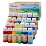 Artecho Acrylfarben Set 24x59 ml | Wasserfest und Lichtecht, Schnell Trocknend, Ideal für Leinwand, Papier und Stoffe